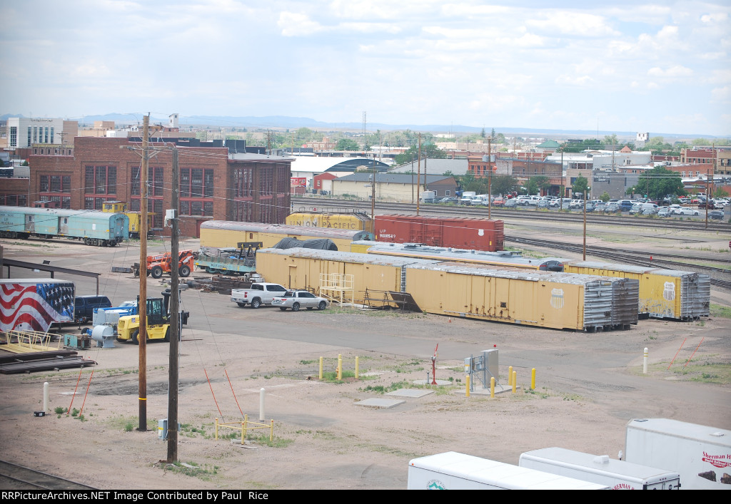 Old Box Cars Used For Storage UP Yard